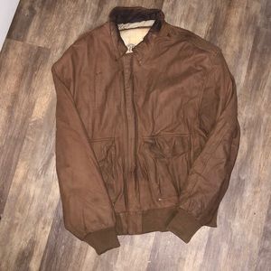 G-III Real Leather Bomber Men’s Jacket Vintage